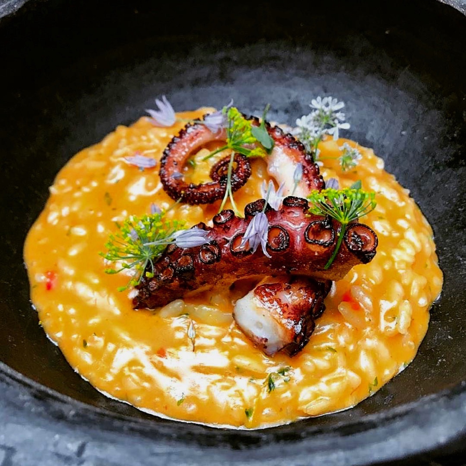 Arroz caldero de pulpo 